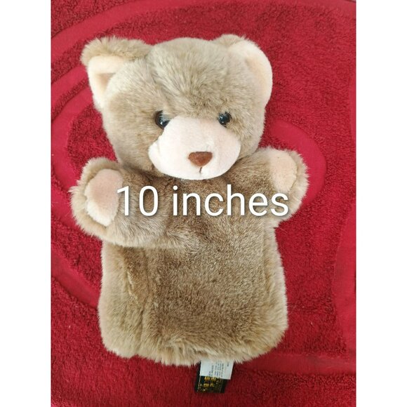 Vintage 24K Gold Polar Puff Plush Teddy Bear Hand Puppet - Picture 10 of 10